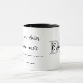 Funny Doctor Tasse mit Monogram Name (Zentrum)