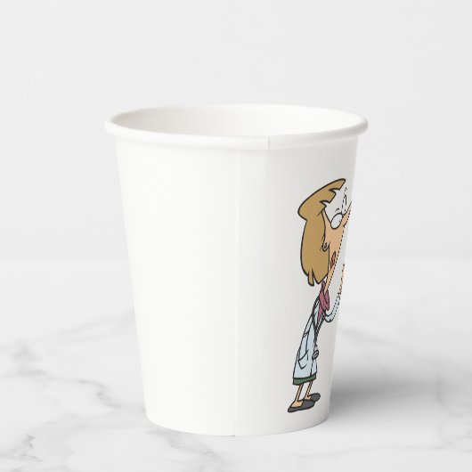 Funny Doctor Teaching Foot Anatomy Pappbecher (Rechts)