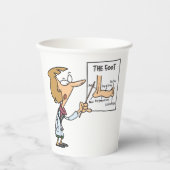 Funny Doctor Teaching Foot Anatomy Pappbecher (Vorderseite)