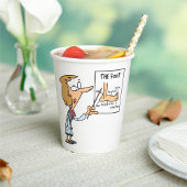 Funny Doctor Teaching Foot Anatomy Pappbecher