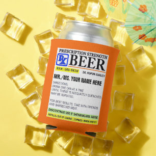 Funny Doctor Verschreibung Kraft Bier Dosenkühler