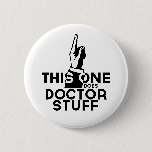 Funny Doctor Vintag - Arzt Button (Vorderseite)