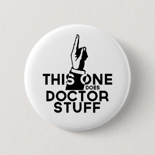 Funny Doctor Vintag - Arzt Button