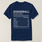 Funny Dodgeball Nutrition Facts Player Men K T-Shirt (Design vorne)