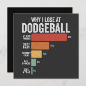 Funny Dodgeball Sport Warum ich bei Dodgeball verl Ankündigung (Vorne/Hinten)