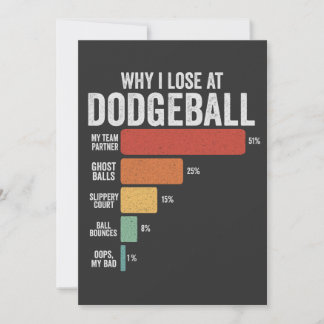 Funny Dodgeball Sport Warum ich bei Dodgeball verl Einladung