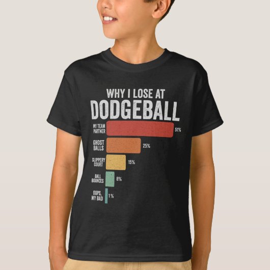 Funny Dodgeball Sport Warum ich bei Dodgeball verl T-Shirt (Vorderseite)