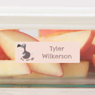 Funny dodo bird Cartoon personalisiert Etiketten