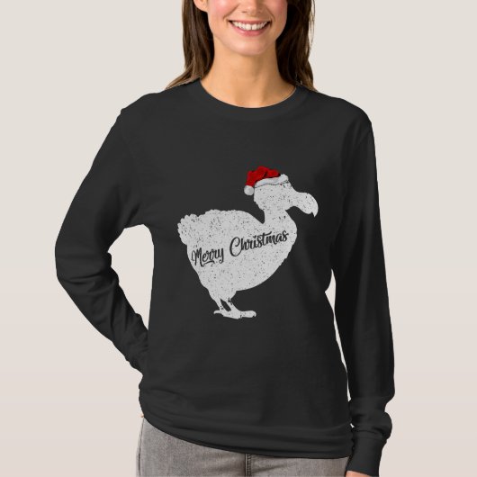 Funny Dodo Bird Lover Xmas Weihnachtsmannmütze Dod T-Shirt (Vorderseite)