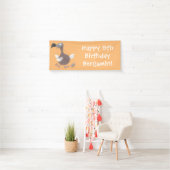 Funny dodo Vogel Cartoon Illustration Banner (Insitu)