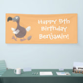 Funny dodo Vogel Cartoon Illustration Banner (Messe)