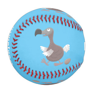 Funny dodo Vogel Cartoon Illustration Baseball