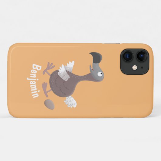Funny dodo Vogel Cartoon Illustration Case-Mate iPhone Hülle (Rückseite (Horizontal))