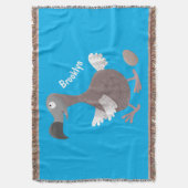 Funny dodo Vogel Cartoon Illustration Decke (Vorderseite Vertikal)