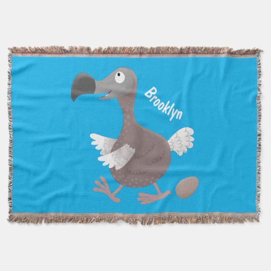 Funny dodo Vogel Cartoon Illustration Decke (Vorderseite)
