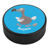 Funny dodo Vogel Cartoon Illustration Eishockey Puck (3/4)