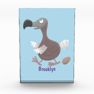 Funny dodo Vogel Cartoon Illustration Fotoblock