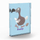 Funny dodo Vogel Cartoon Illustration Fotoblock (Links)