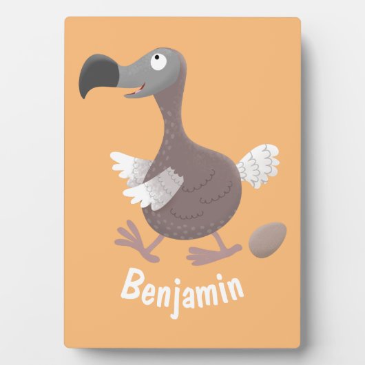 Funny dodo Vogel Cartoon Illustration Fotoplatte (Vorderseite)