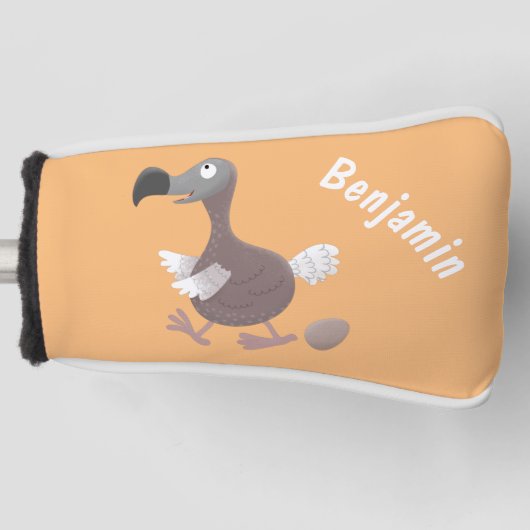Funny dodo Vogel Cartoon Illustration Golf Headcover (Vorderseite)