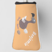 Funny dodo Vogel Cartoon Illustration Golf Headcover (Rotieren 90)