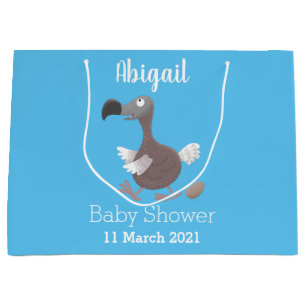 Funny dodo Vogel Cartoon Illustration Große Geschenktüte