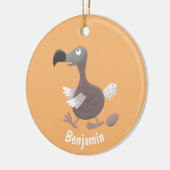 Funny dodo Vogel Cartoon Illustration Keramik Ornament (Links)