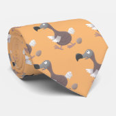 Funny dodo Vogel Cartoon Illustration Krawatte (Gerollt)