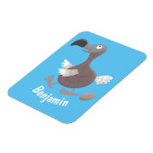 Funny dodo Vogel Cartoon Illustration Magnet (Linke Seite)