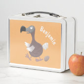 Funny dodo Vogel Cartoon Illustration Metall Brotdose (Beispiel)