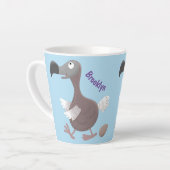 Funny dodo Vogel Cartoon Illustration Milchtasse (Linke Ecke)