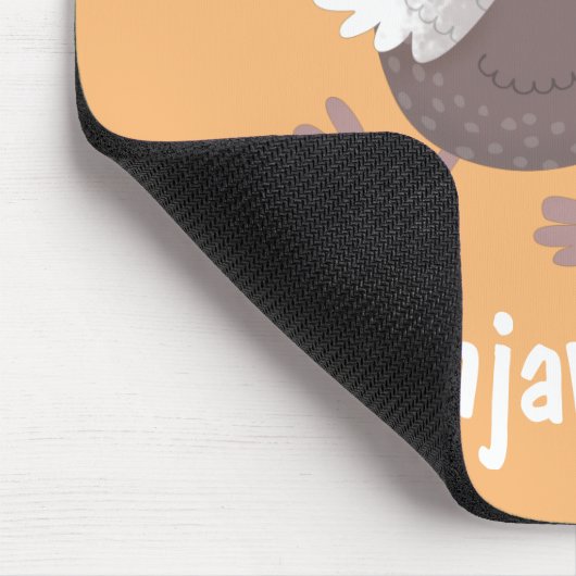 Funny dodo Vogel Cartoon Illustration Mousepad (Ecke)