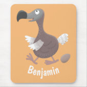 Funny dodo Vogel Cartoon Illustration Mousepad (Vorne)