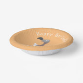 Funny dodo Vogel Cartoon Illustration Pappteller (Gewinkelt)