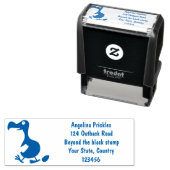 Funny dodo Vogel Cartoon Illustration Permastempel (Beispiel)