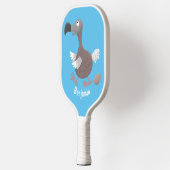 Funny dodo Vogel Cartoon Illustration Pickleball Schläger (Links)