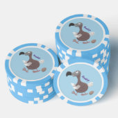 Funny dodo Vogel Cartoon Illustration Pokerchips (Stapel)