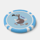 Funny dodo Vogel Cartoon Illustration Pokerchips (Einzeln)