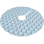 Funny dodo Vogel Cartoon Illustration Polyester Weihnachtsbaumdecke (Schrägansicht)