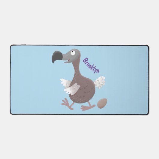 Funny dodo Vogel Cartoon Illustration Schreibtischunterlage (Vorderseite)