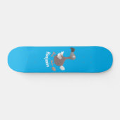 Funny dodo Vogel Cartoon Illustration Skateboard (Horizontal)