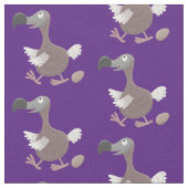 Funny dodo Vogel Cartoon Illustration Stoff (Nahaufnahme)
