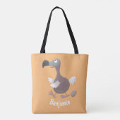Funny dodo Vogel Cartoon Illustration Tasche (Rückseite)