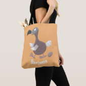 Funny dodo Vogel Cartoon Illustration Tasche (Von Nahem)
