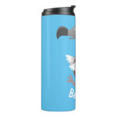 Funny dodo Vogel Cartoon Illustration Thermosbecher (Nach links gedreht)
