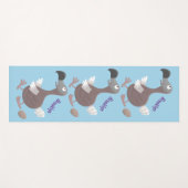 Funny dodo Vogel Cartoon Illustration Yogamatte (Vorderseite (Horizontal))