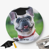 Funny Dog Abschluss Französischer BullDog Custom F Pappteller