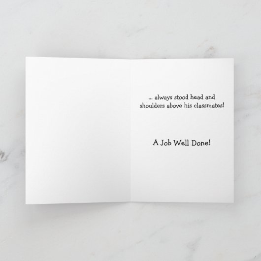 Funny Dog Abschluss Karte (Innenseite)