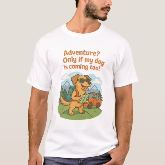 Funny Dog Adventure T - Shirt (Vorderseite)