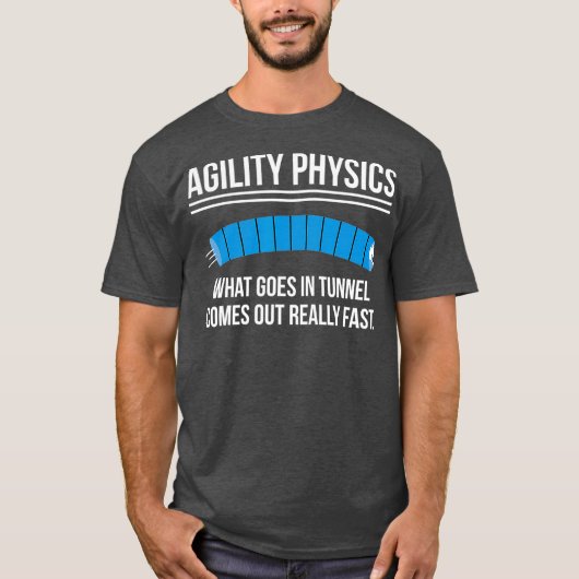 Funny Dog Agility Physical Definition Trainer T-Shirt (Vorderseite)